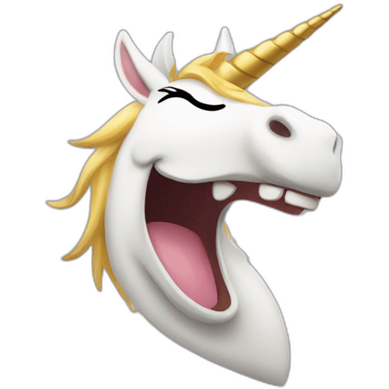 unicorn laughing emoji