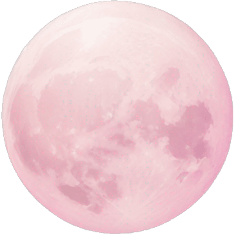 pastel pink moon emoji