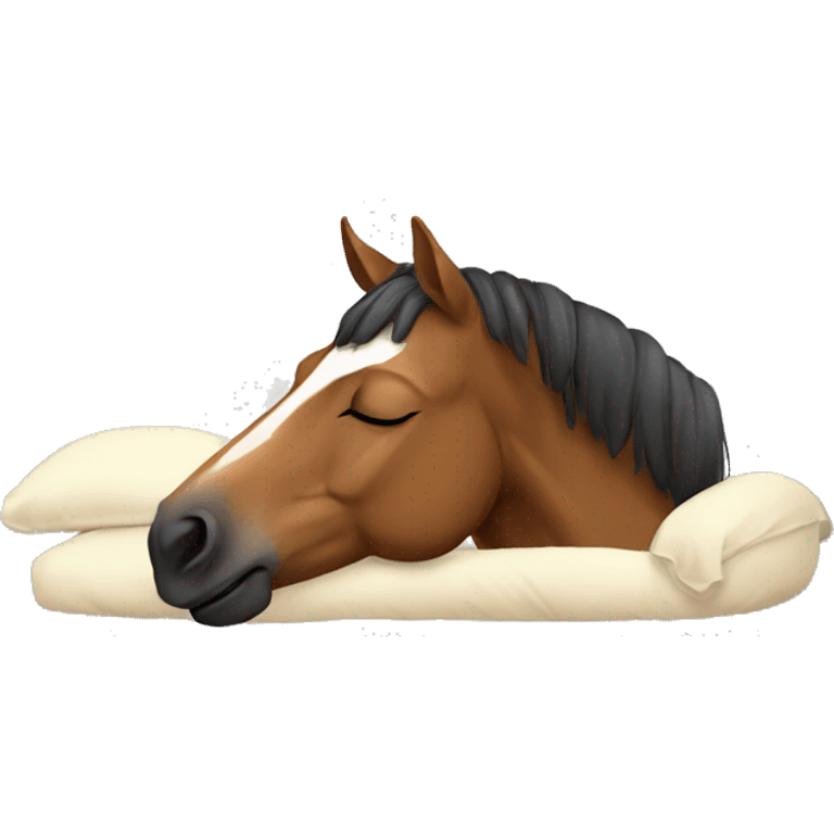 Horse sleep emoji