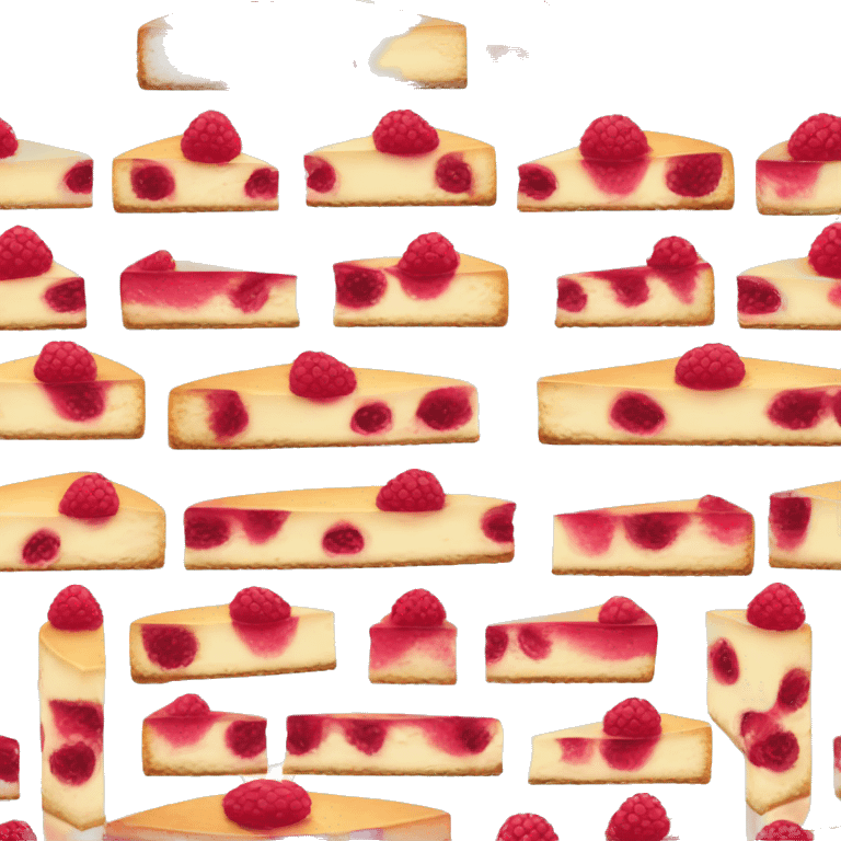 Slice of raspberry cheesecake emoji