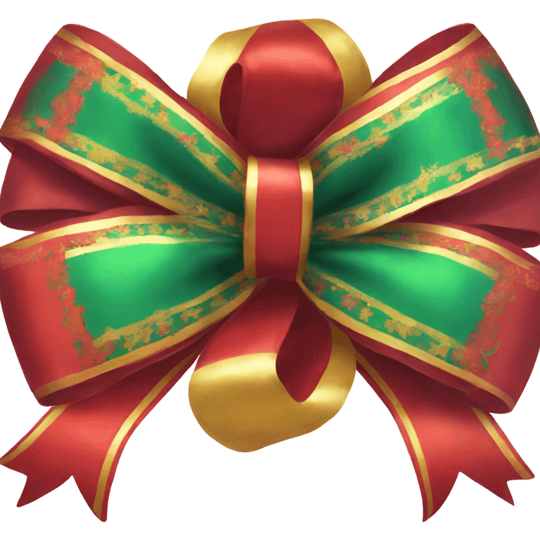 Giant red bow for Christmas  emoji