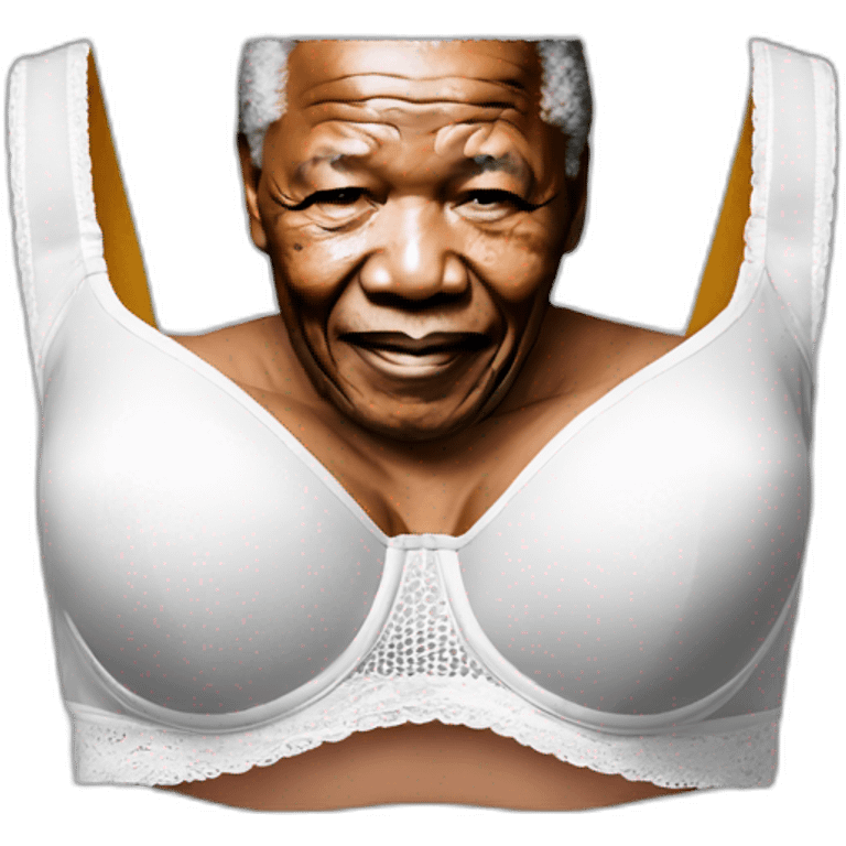 Bra with Nelson Mandela on it emoji