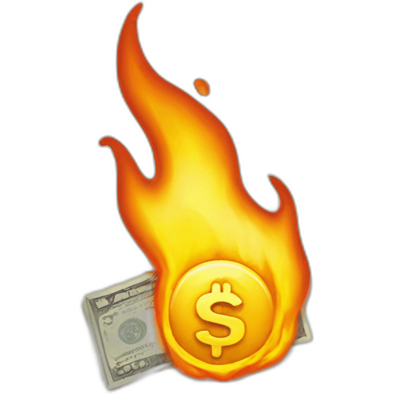 money burning emoji