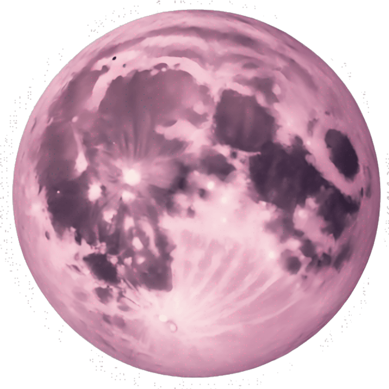 pastel pink moon emoji