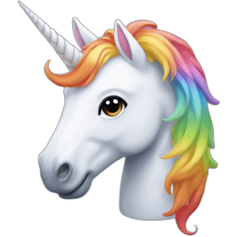 Unicorn rainbow emoji