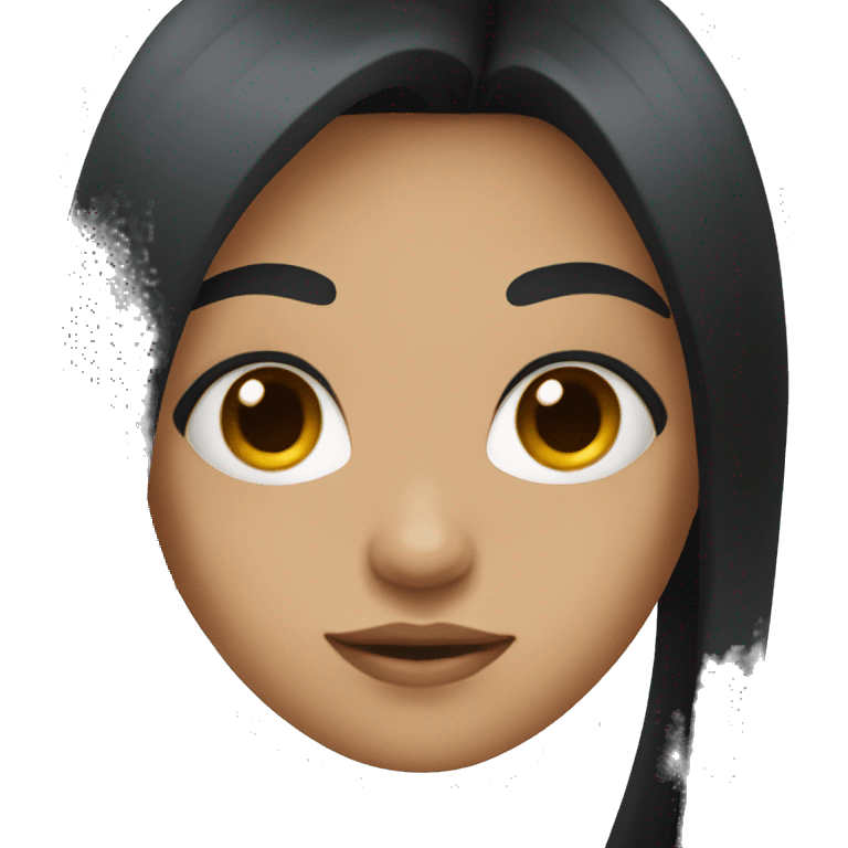 Girl with long black hair emoji