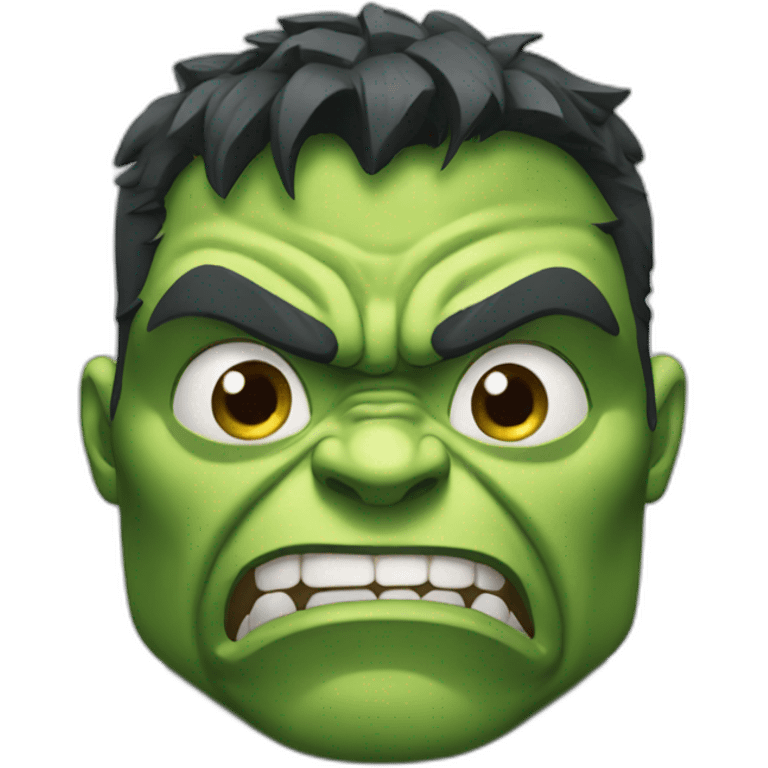 Hulk Shushing Face emoji