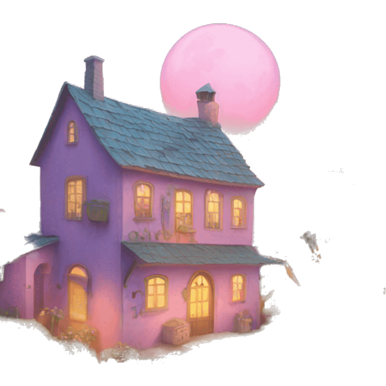 mystical city apartment with farm pastel  emoji