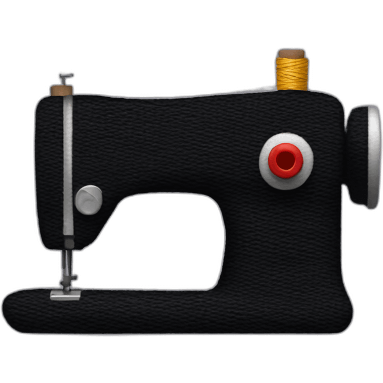 create sewing thread emoji, make it the same as the thread emoji (this one ) but black emoji