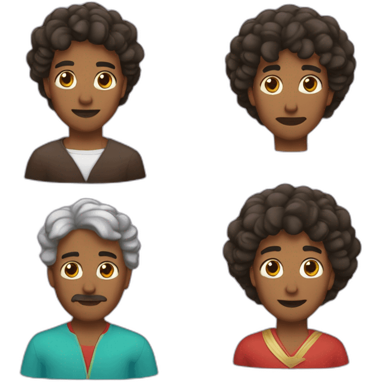 Juan Afokme, Hair, and a pie emoji