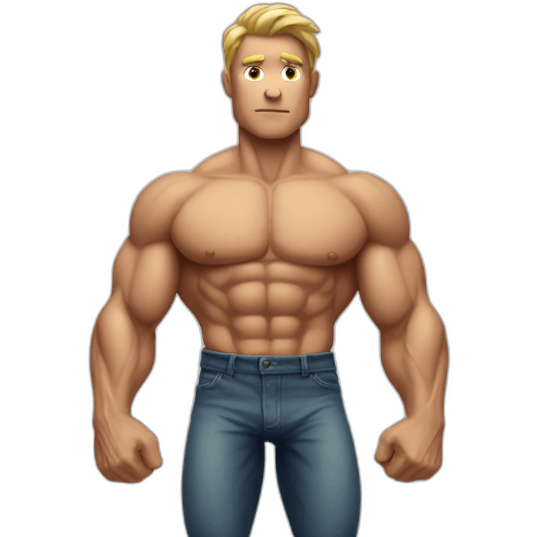 muscle man emoji