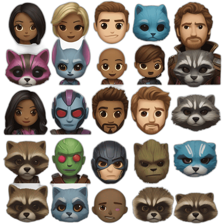 Who?? guardians of the galaxy emoji