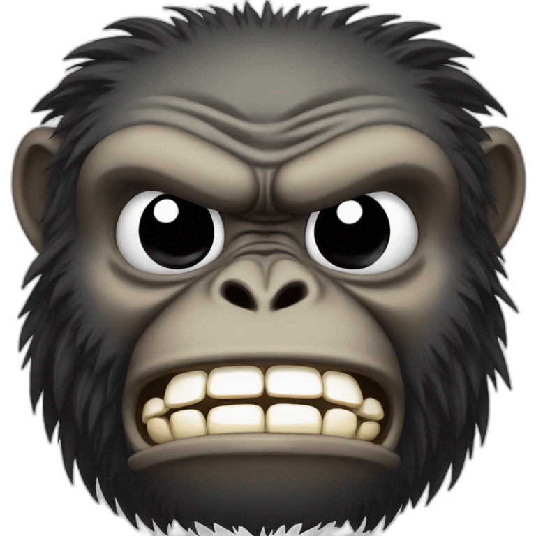 Angry ape emoji