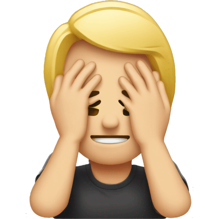 facepalm emoji with the qualtrics logo emoji