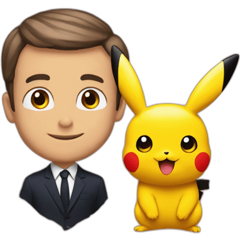 Macron fait l'amour à pickachu emoji