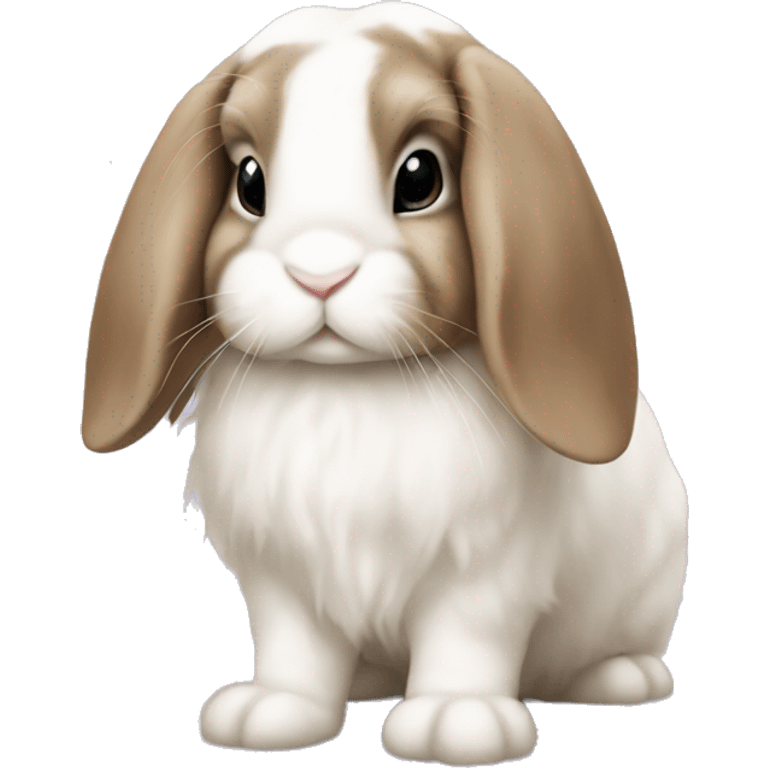 Mini lop bunny emoji