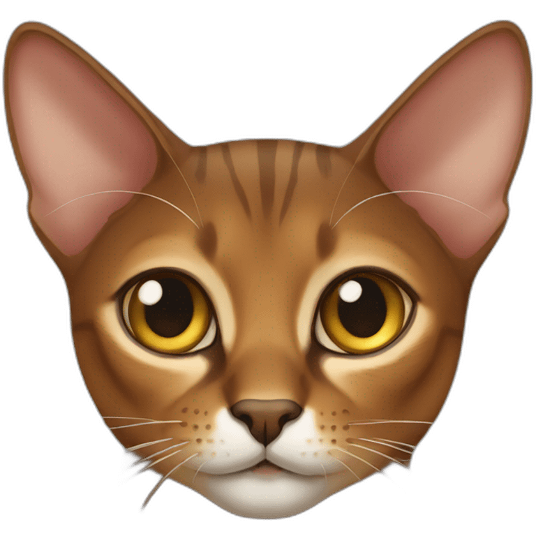 Abyssinian cat emoji