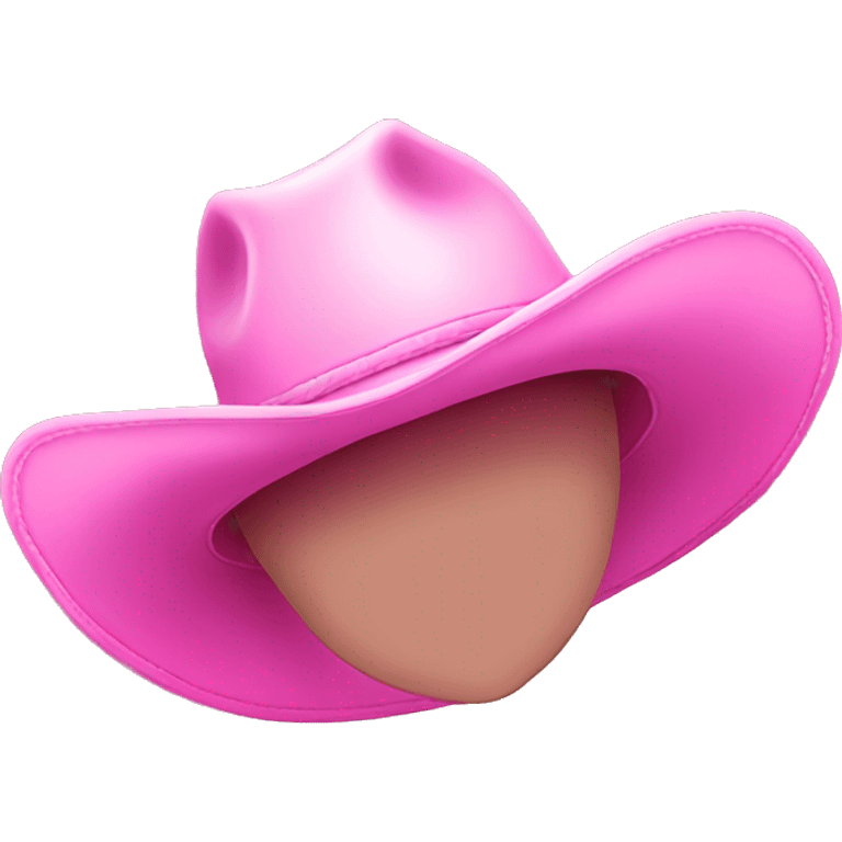 pink cowgirl hat emoji