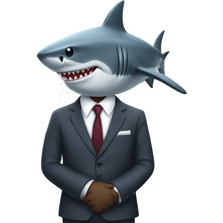 Shark in a suit  emoji