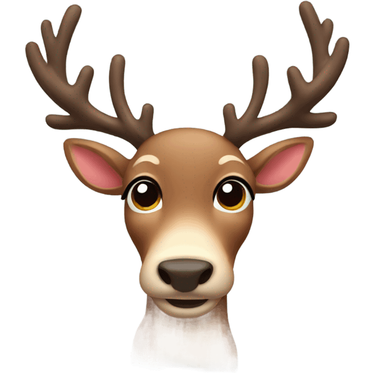 Cute reindeer emoji