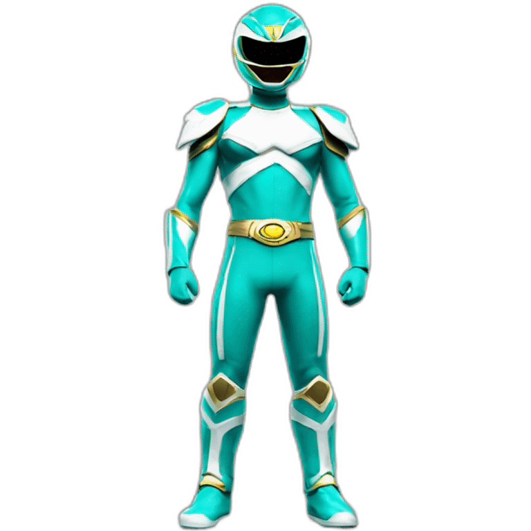 turquoise power ranger full body emoji