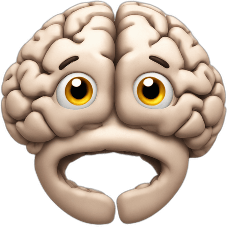 brain had eyes, mouth, hands and legs. It shows a thumbs up. emoji