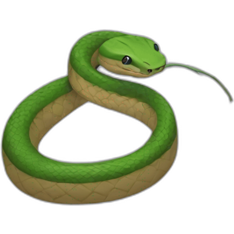 a small snake angled downwards emoji