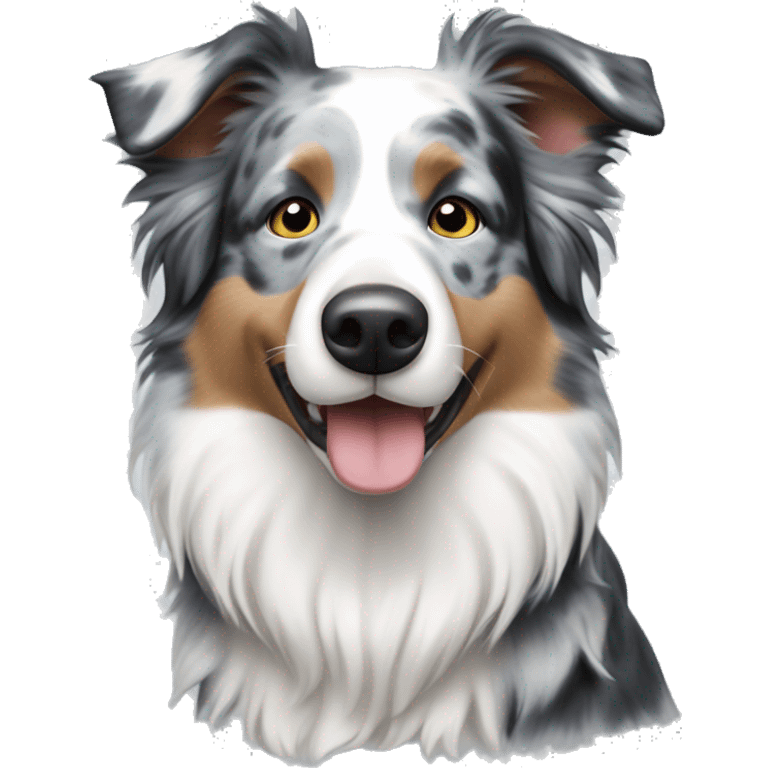 Blue Merle Border Collie  emoji