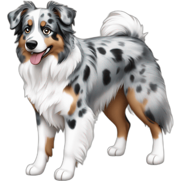 Blue Merle Mini Australian Shepherd emoji