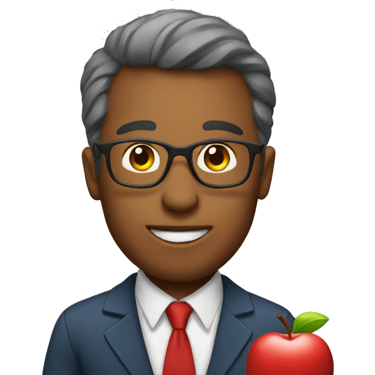 Teacher with an Apple  emoji