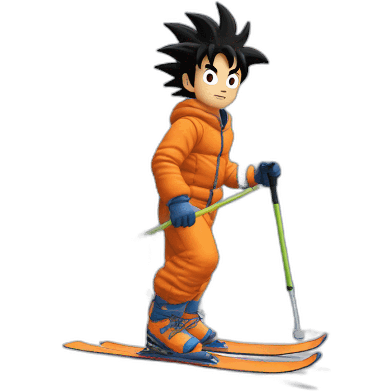 son goku skiing emoji