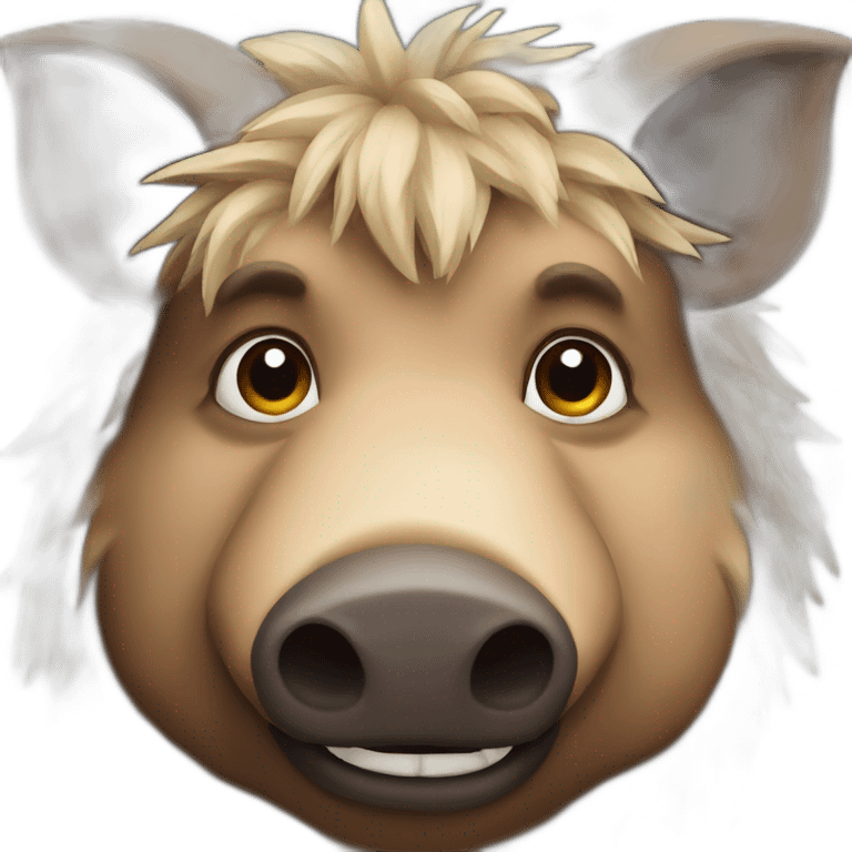 boar face emoji