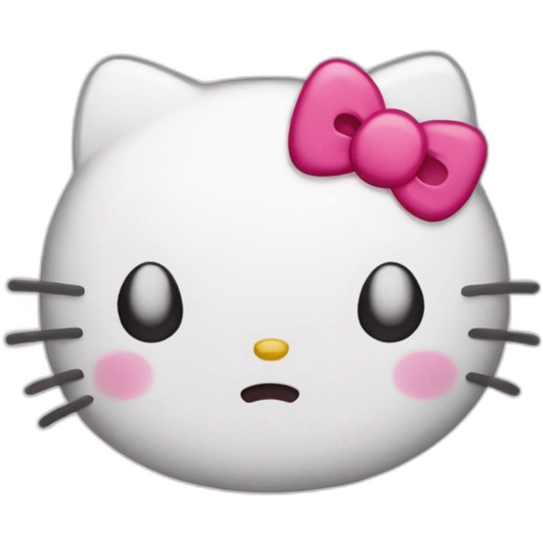 Hello kitty cry emoji