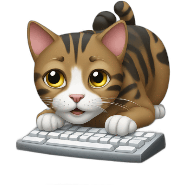 a-cat-typing-on-a-keyboard emoji