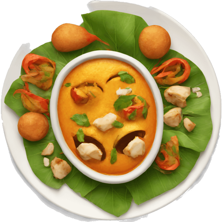 INDIAN FOOD ON A PLATE emoji