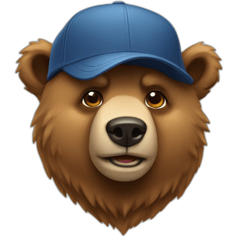 bear wearing a cap emoji