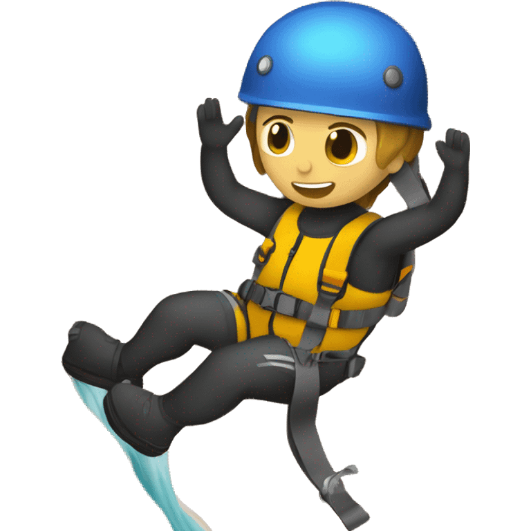 Doing canyoning with nepreene emoji