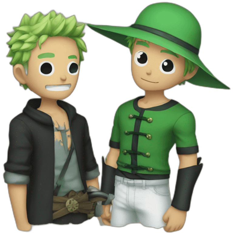 luff and zoro emoji