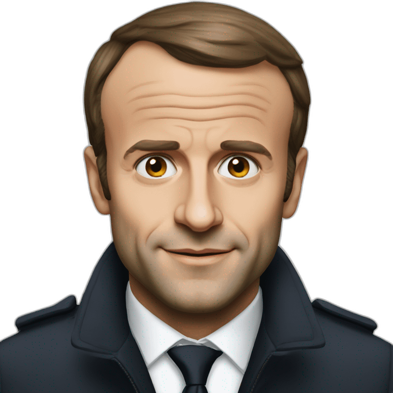 Emmanuel Macron realistic emoji