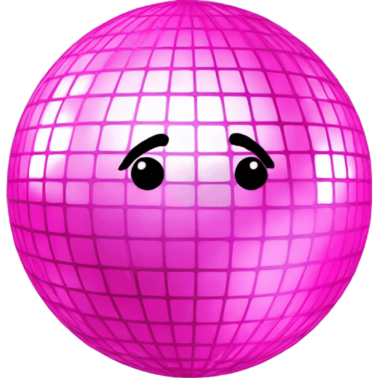 Pink disco ball emoji