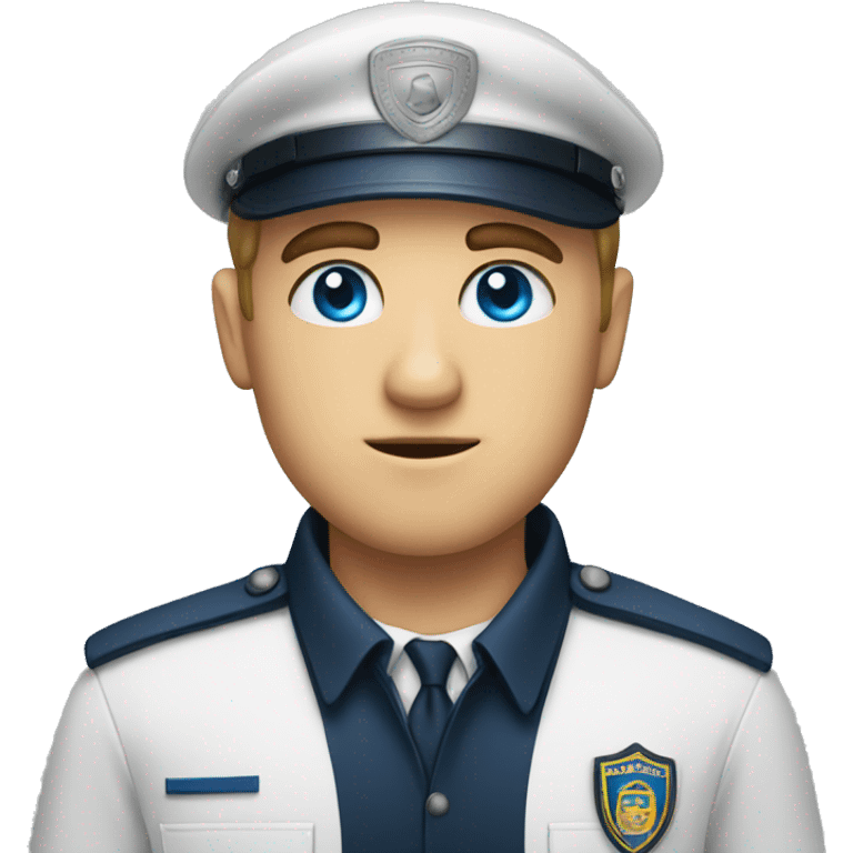 face, blue eyes security guard emoji