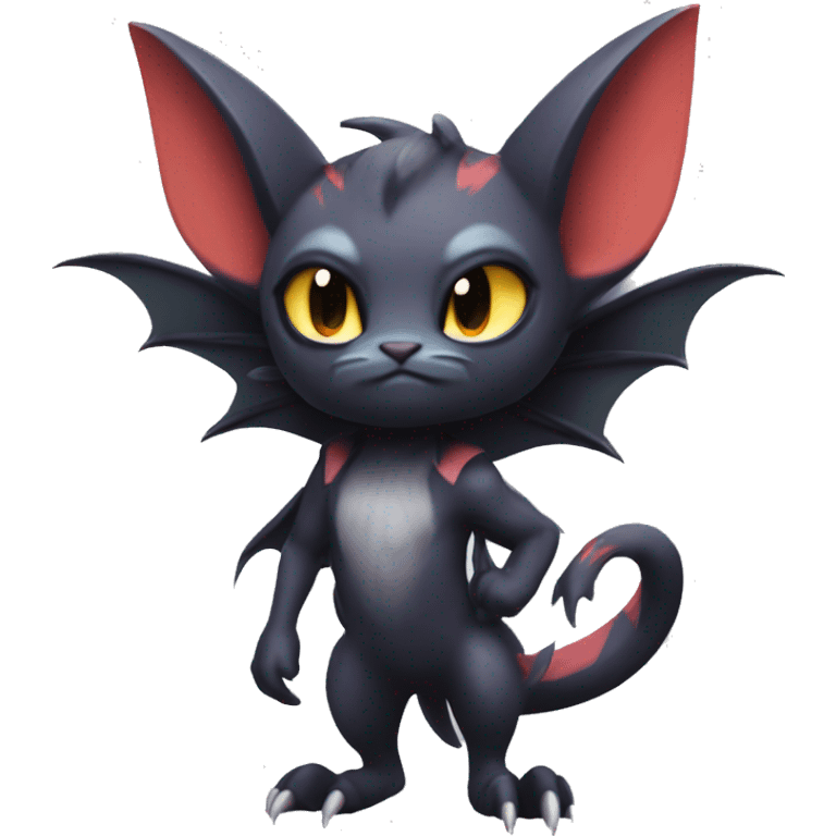  Kawaii Edgy Cool Beautiful Noivern-Nargacuga-Litten-Bat-Cat full body emoji