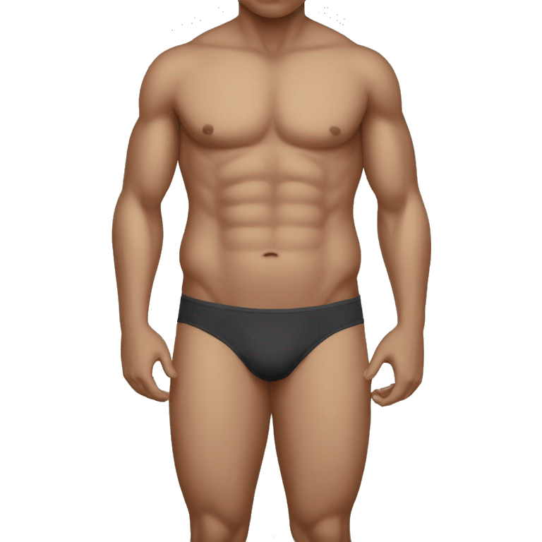 Masculine Abdomen not full body emoji