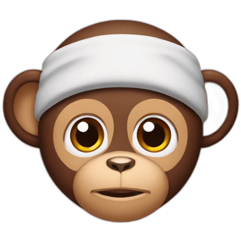 Monkey with a headband emoji