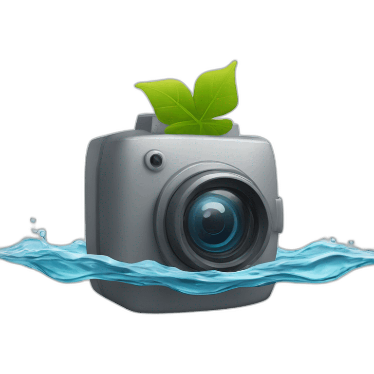 small-leaf-floating-on-water-block-and-security-ptz-camera-behind emoji