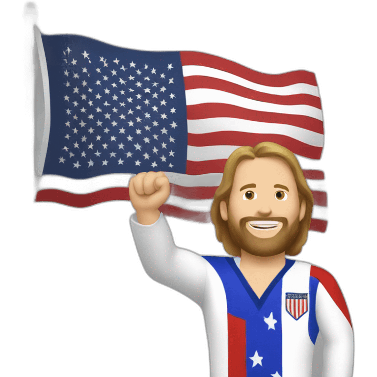 Jim duggan waving us flag emoji