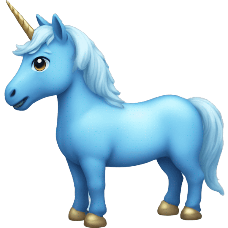 blue unicorn emoji