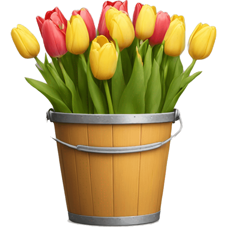 Tulip bucket emoji