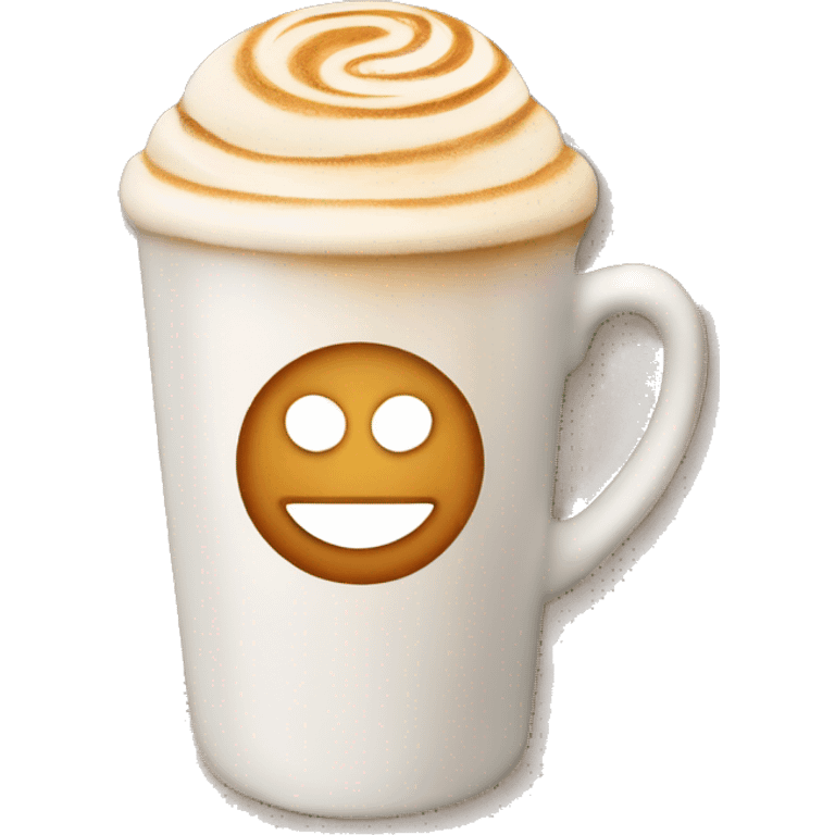 Café latte art emoji