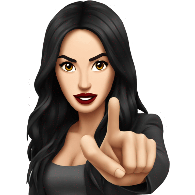 Megan Fox Pointing on you emoji